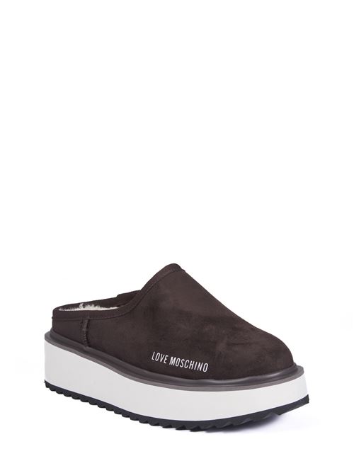 Sabot in velour Platform Power LOVE MOSCHINO | JA10466L0LJAW302